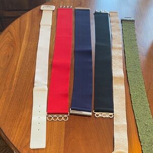 Lots of stretchy belts!